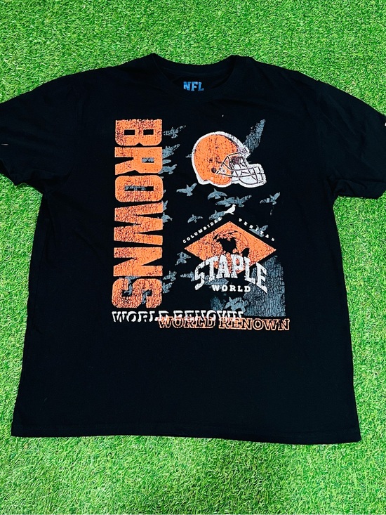 Staple Other - Staple x NFL Cleveland Browns Graphic Tee Size XL Black Streetwear Football💎